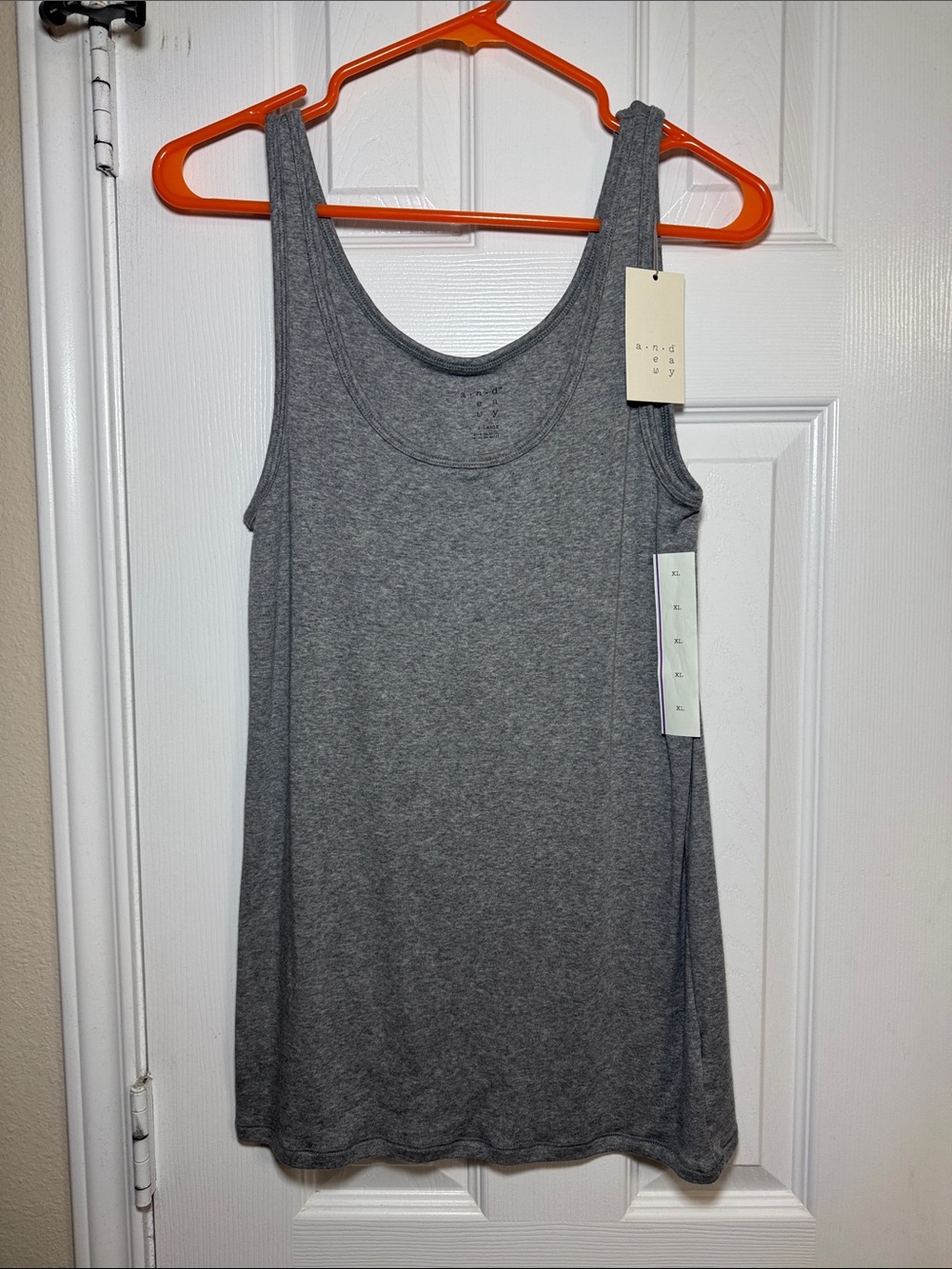 Women's Heather Gray Scoop Tank Top- Brand New!